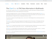 Tablet Screenshot of clamdoor.com